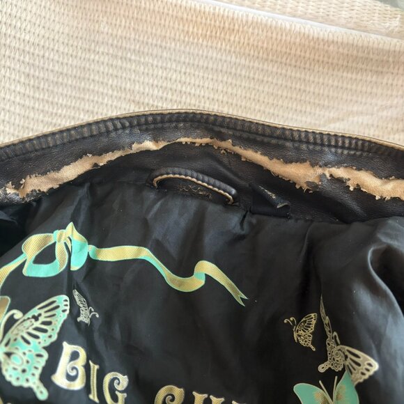 Big Chill Vintage Soft Black Non-LeatherJacket Size M - Picture 6 of 7